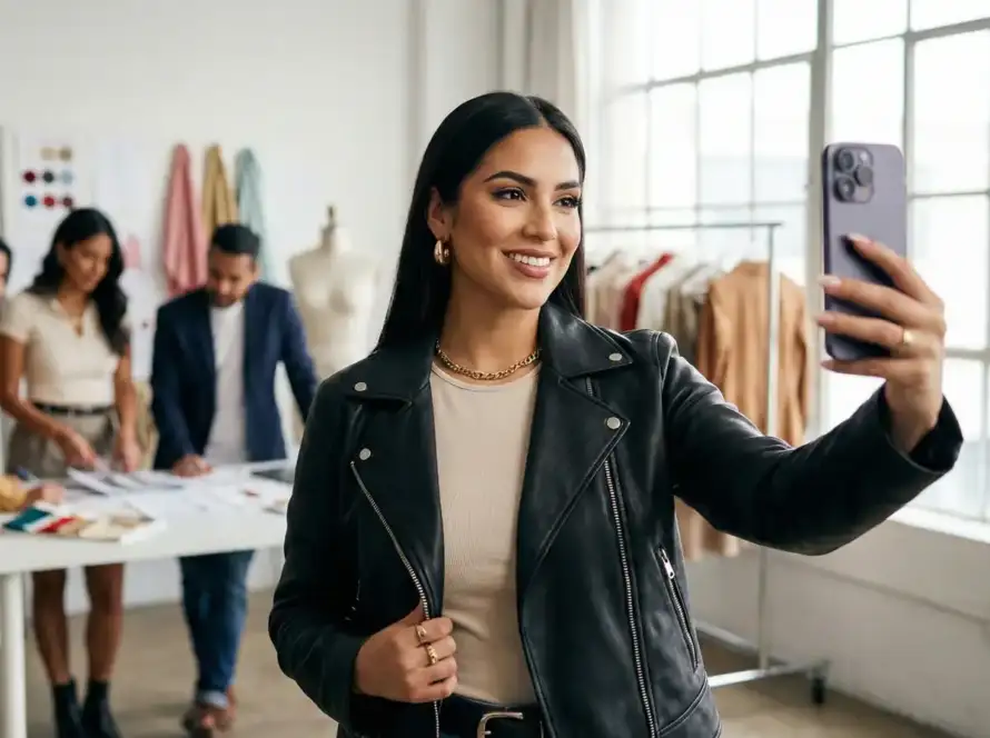 Concepto visual de una estrategia de influencer marketing digital conectando marcas y creadores de contenido, por agencia Social Black.